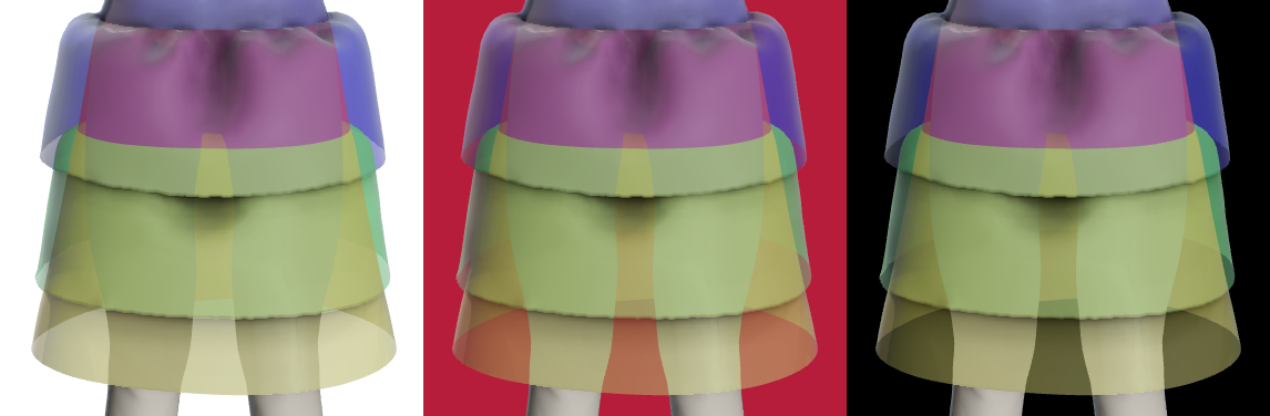 Correctly blended image