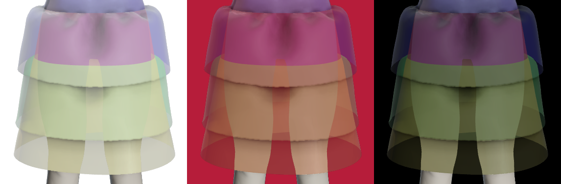 Incorrectly blended image